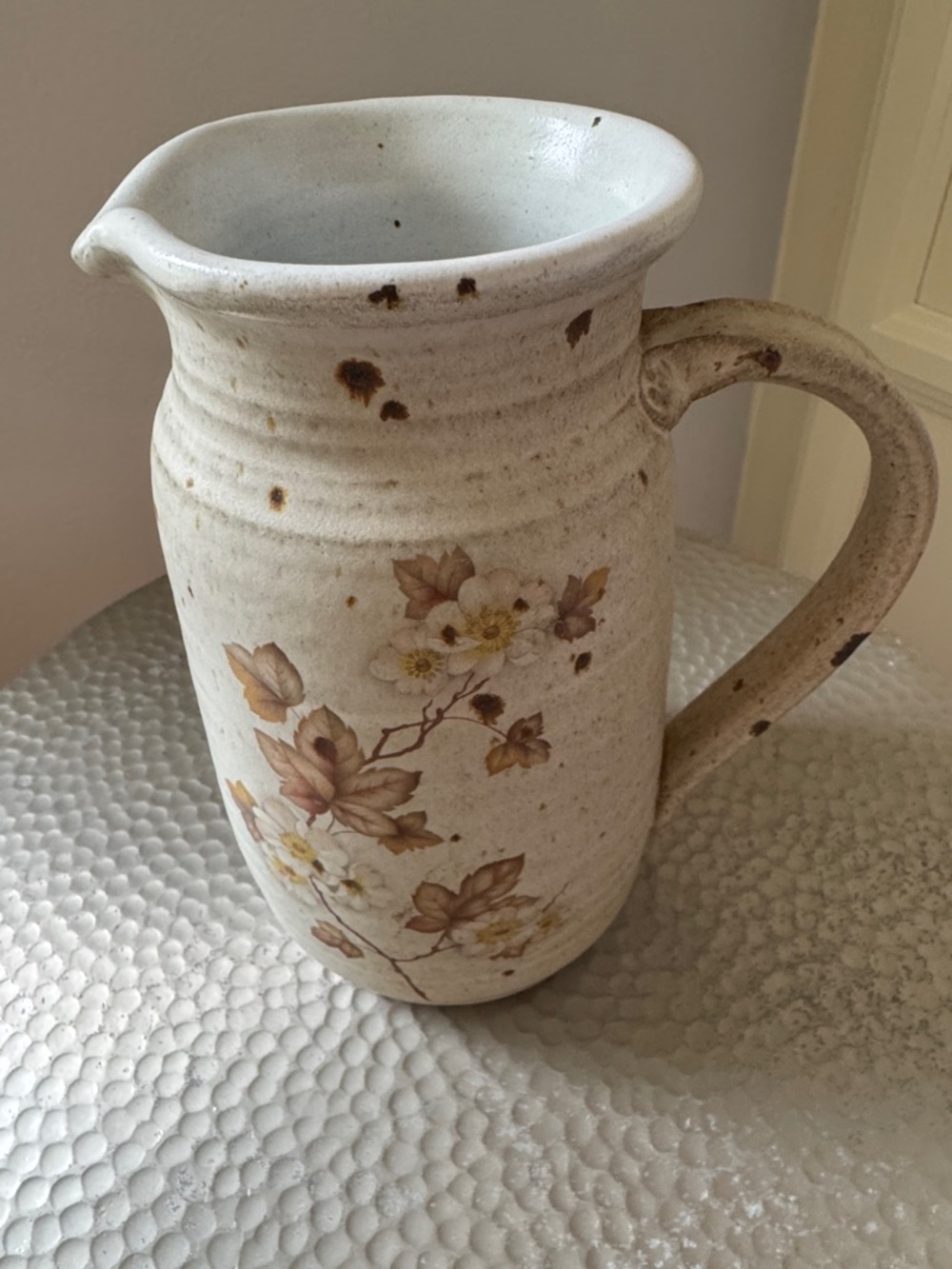 O’Keefe California Vintage Pottery Pitcher Ivy Leaves